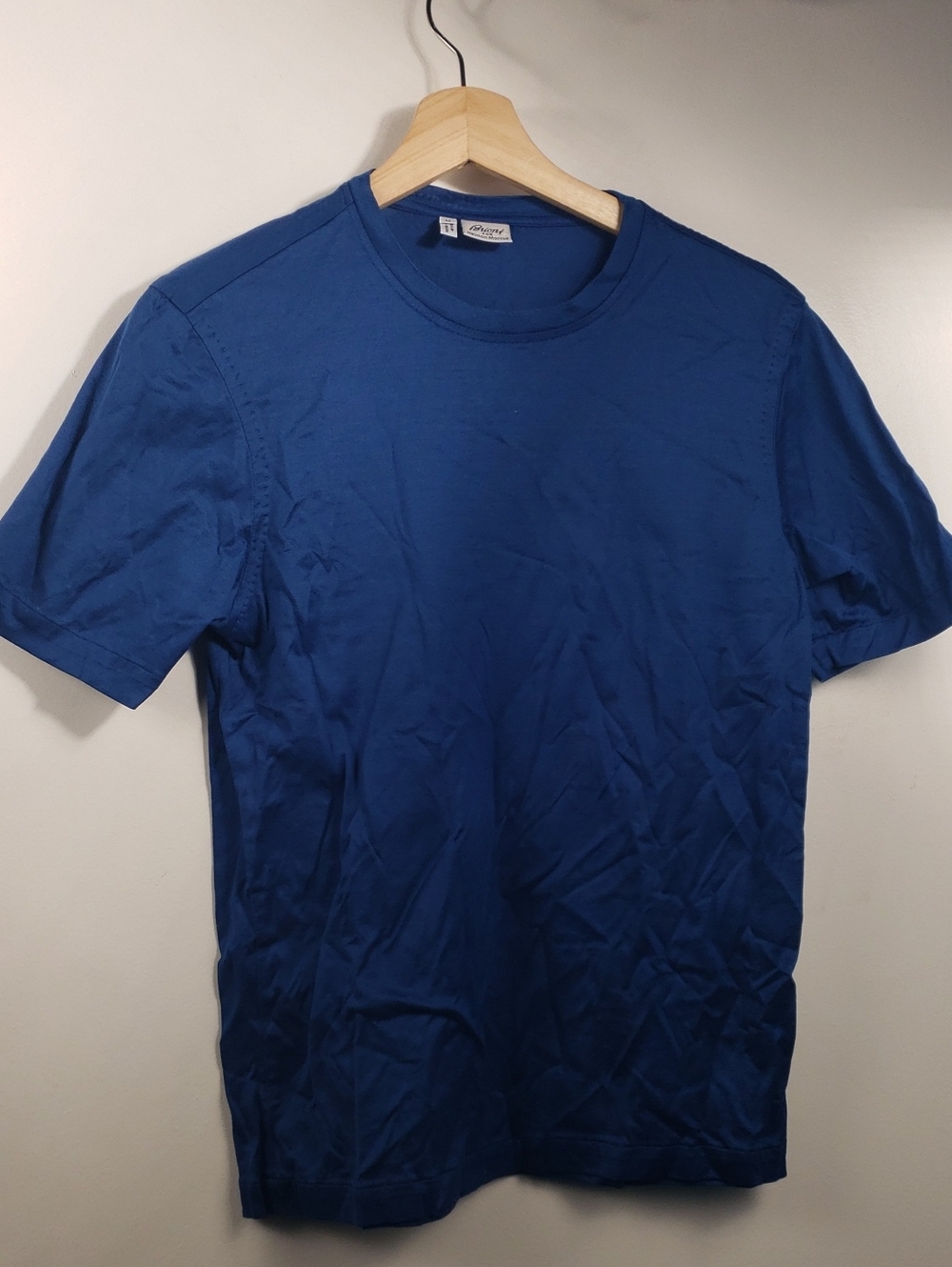 Brioni for Neiman Marcus 100% Cotton Medium in Blue Tshirt